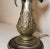 Metal Unique Antique Chinese Bronze Cold Painted Flower Vase Electric Table Lamp For Sale - Image 7 of 12