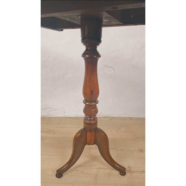 Victorian Tilt Top Table Tripod Rectangular Mahogany, 1890 For Sale - Image 4 of 13