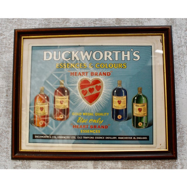 Duckworths Essences & Colours Advertising Poster from Duckworths & Co, 1950s For Sale - Image 4 of 5
