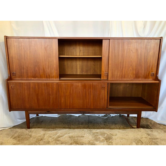 1960s Mid-Century Danish Teak Sideboard /Bar by Johannes Anderson For Sale - Image 11 of 12