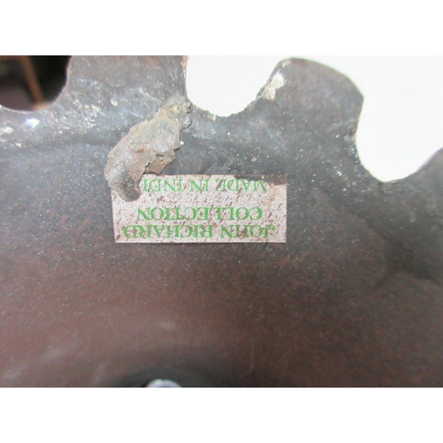 1990s John Richards Faux Bronze Italian Regency Corinthian Column able Lamp Shade B For Sale - Image 10 of 10