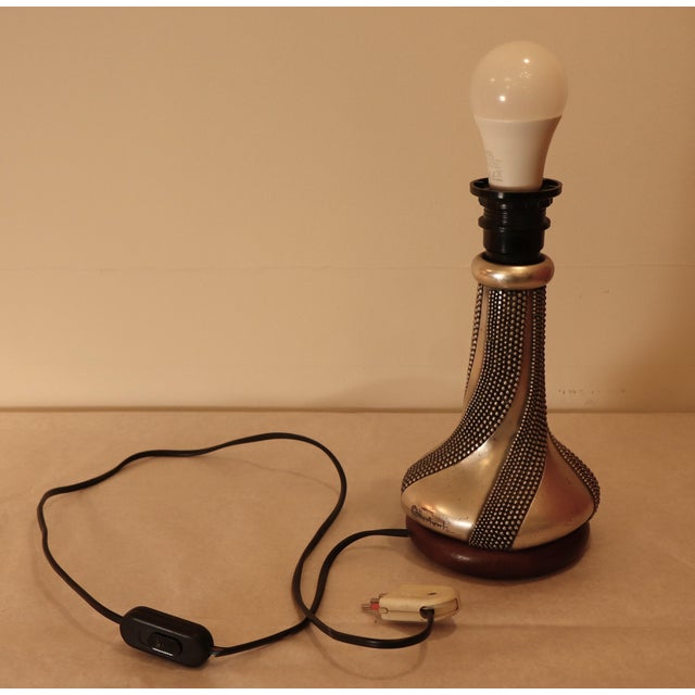 Mid-Century Modern Silver Table Lamps by Ottaviani, 1970s, Set of 2 For Sale - Image 3 of 11