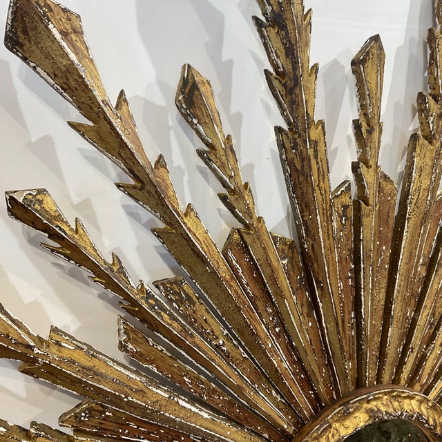 Late 19th Century 19th Century Sunburst Mirror For Sale - Image 5 of 8