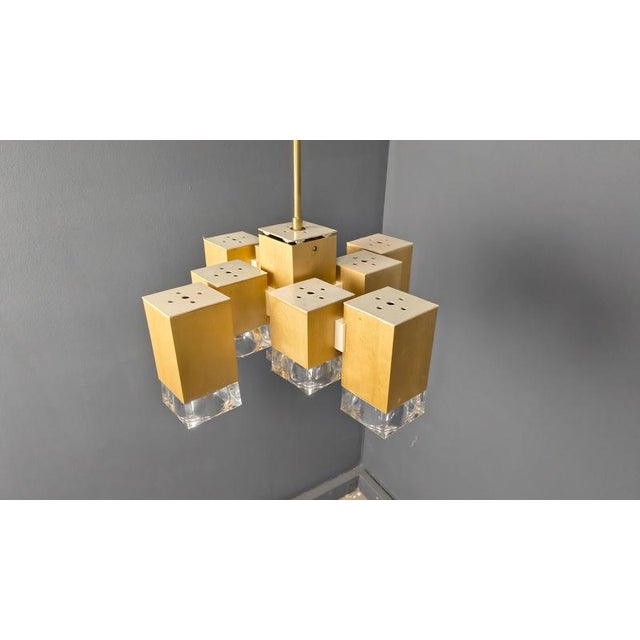 Vintage Cubic Pendant Light by Gaetano Sciolari, 1970s For Sale - Image 16 of 18