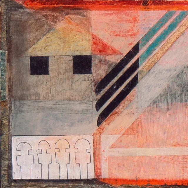 'Roofs of Ravello' by Margaret Wentworth Millard Owings, 1959, Mid-Century Abstract, Fogg Museum, San Francisco Art Association, Chicago Art Institute For Sale - Image 9 of 12