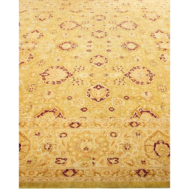 Solo Rugs Mogul, One-of-a-Kind Hand-Knotted Area Rug in Green, 8' 3" x 10' 5" For Sale - Image 4 of 8