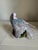 Chinoiserie Pair of Vintage Plumage Fantasy Toyo Hand-Painted Ceramic Dove Figurines For Sale - Image 3 of 7