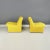 Castelli Set of Italian Modern Yellow Fabric Alky Lounge Chairs attributed to Piretti for Anonima Castelli 1970 For Sale - Image 4 of 12