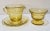 1930s Federal Glass Patrician Amber 3 Piece Creamer Set For Sale In Nashville - Image 6 of 6