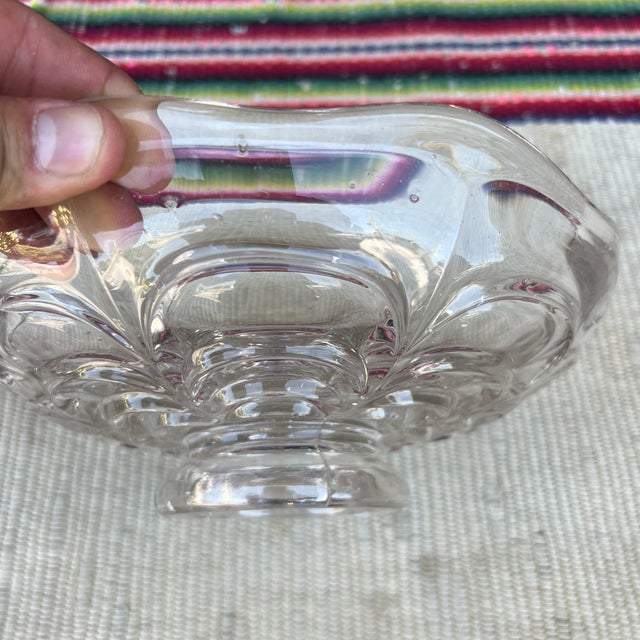 A Antique American Pressed Flint Glass Compote, Scallop Pattern, Circa 1850 Probably made in either Pittsburgh, PA or...