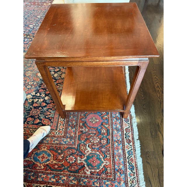 1950s Mid-Century Chinoiserie Mahogany Side Table For Sale - Image 10 of 10