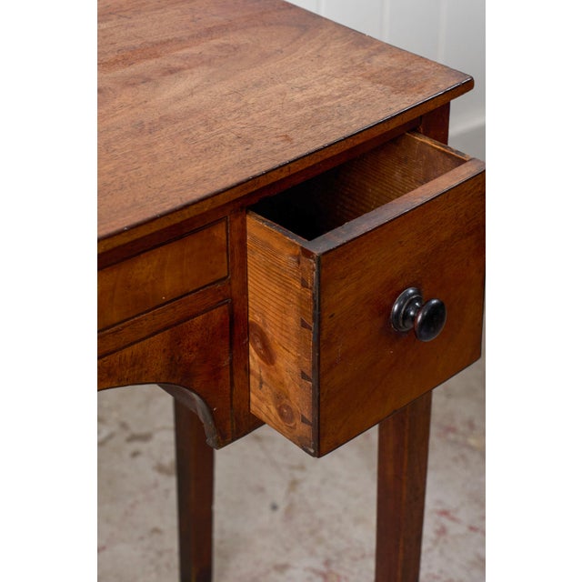 Brown 19th Century Three Drawer Mahogany Bowfront Dressing Table For Sale - Image 8 of 13
