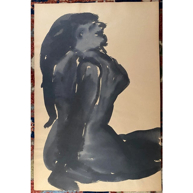 En grisaille on paper from the estate of Atlanta self taught artist Laurence Stuart Connatser (1938-1996). Connatser was...