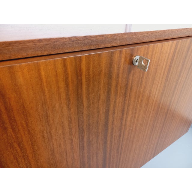 Vintage Wall-Mounted Bookcase with Secretaire Bar by Guariche Mortier Motte for Arp Minvielle, 1960s For Sale - Image 10 of 18