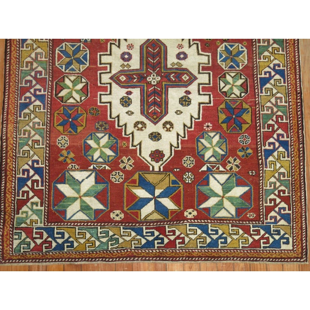 Early 20th Century Zabihi Collection Red Antique Shirvan Rug - 3'6" x 5'6" For Sale - Image 5 of 7