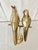Mid-Century Hollywood Regency Solid Brass Lovebirds on Perch Stand For Sale - Image 10 of 16