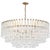 Lorelei X-Large Chandelier in Gild with Clear Glass Designer: Julie Neill Canopy: 5.75" Round Mounting: Chain Shade...