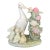 1980s Porcelain "How Do You Do? Duck Figurine From Lladro, Featuring a Mother Duck, Three Ducklings, and a Snail on a Flowering Branch. For Sale