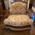 Elegant Custom French traditional lounge chair by Stoneleigh Ltd. Furniture Makers, featuring a classic damask-style...
