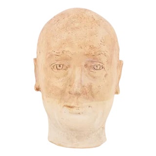 Vintage Italian Earthenware Bust For Sale