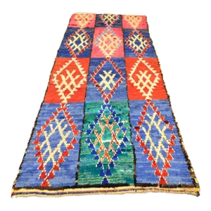 Vintage Indian Rug of Moroccan Style. 3'5"x 7'2"