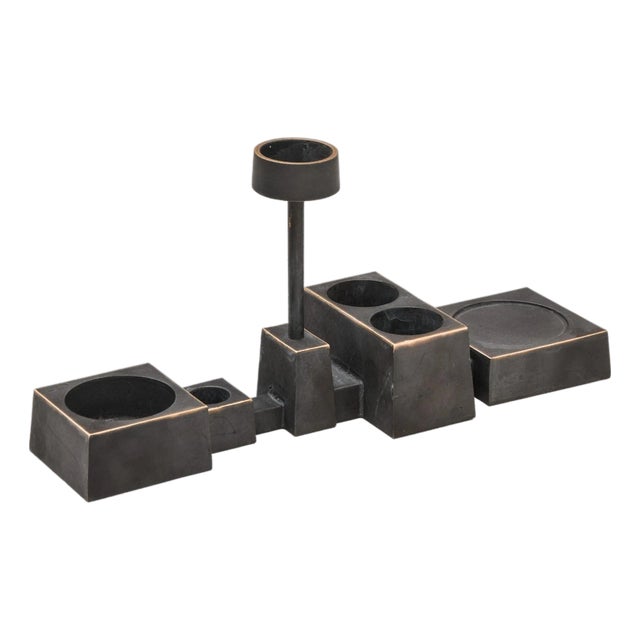 Candle Collage Candlestick in Bronze attributed to Folkform, 2010 For Sale