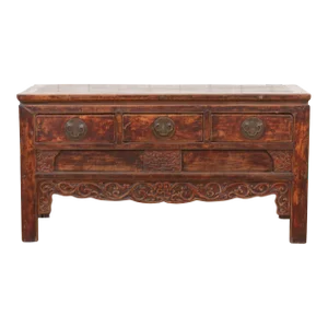 Early 19th Century Qing Dynasty Carved Console