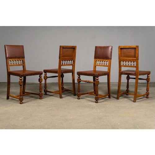 Vintage Chairs in Oak, Set of 4 For Sale - Image 3 of 18