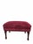 Late 19th Century French Napoleon III Button-Tufted Lounge Chair & Ottoman in Original Red Velvet For Sale - Image 11 of 12