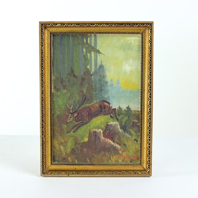 M. Hrušovská, Forest, 1950s, Paintings on Paper, Set of 2 For Sale - Image 14 of 15