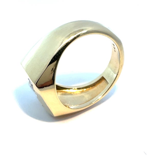 White Gia Certified 1.27ct Horse Modified Brilliant L Si1 Diamond Ring in 18k Gold, Size 6 For Sale - Image 8 of 13