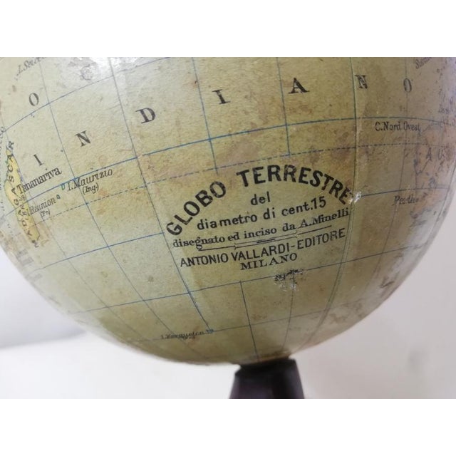 1930s Antique Globe by Antonio Vallardi, Italy, 1930s For Sale - Image 5 of 8