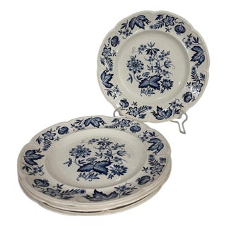 Vintage Windsor Ware “Malvern” by Johnson Bros Dinner Plates, Made in England - Set of 4 For Sale