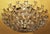 1970s Italian Gilt Brass and Crystal Ceiling Lamp from Stilkronen, 1970s For Sale - Image 5 of 11