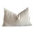 Newport Cream Textured Linen Lumbar Pillow For Sale