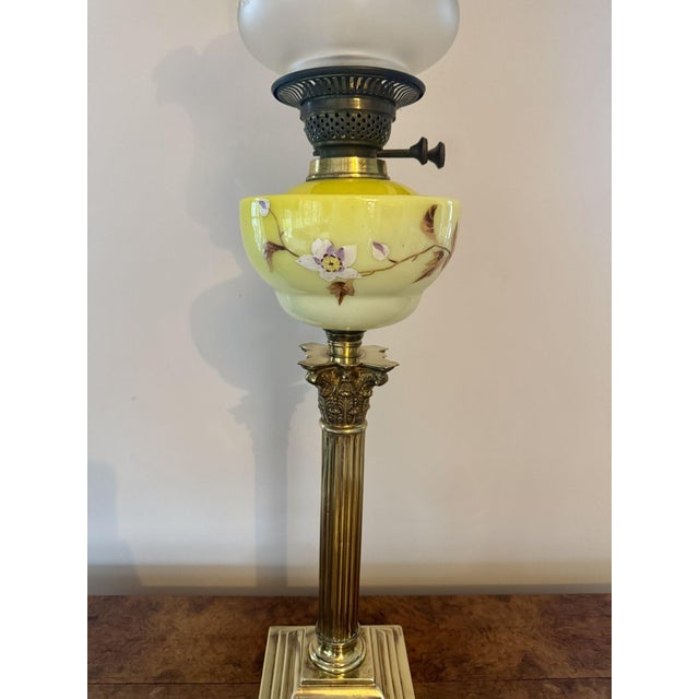 Mid 19th Century Large Antique Victorian Table Lamp, 1860 For Sale - Image 5 of 8