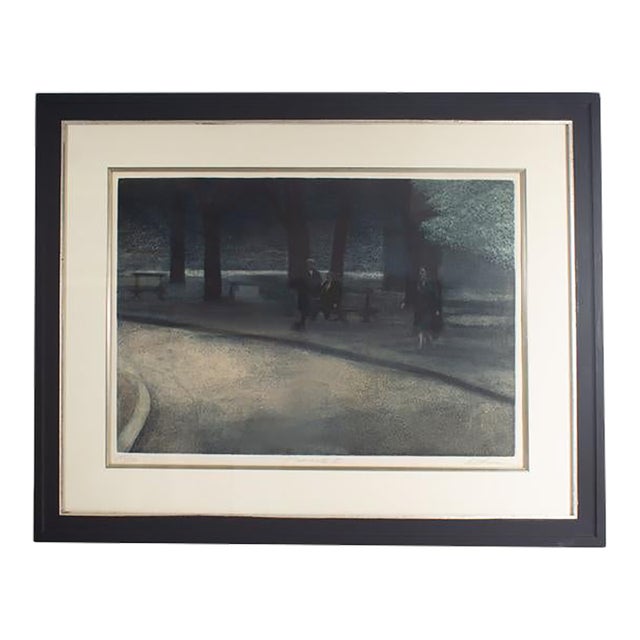 “Passante Ii” Limited Edition Aquatint Etching by Harold Altman For Sale