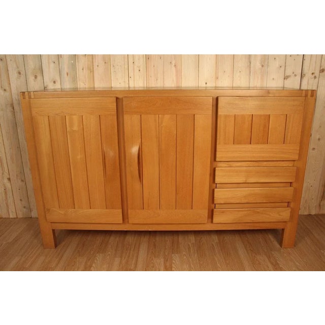 Elm Sideboard from Maison Regain, 1970s For Sale - Image 13 of 13