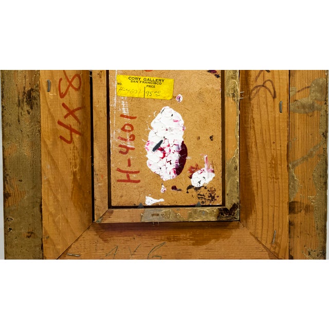 Pascal Cucaro Oil Painting Framed Cory Gallery Label San Franciso H-4601 For Sale In Nashville - Image 6 of 9