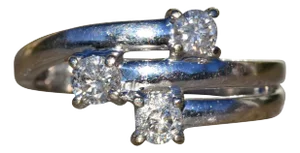 The Livonia: Ladies 14K White Gold Cocktail Ring set with 0.50 CTW Diamonds