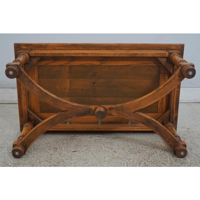 Guy Chaddock Country Distressed Coffee Cocktail Table For Sale - Image 13 of 13