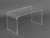 Karl Springer Modern Clear Acrylic Waterfall Table For Sale - Image 4 of 7