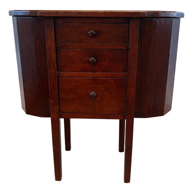 Antique American Side Cabinet / Work Table, Original Finish, Circa 1900–1925 For Sale