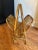 Wood Coastal Tortoise Shell Bamboo & Rattan Arched Handle Collapsible Magazine Rack For Sale - Image 7 of 11