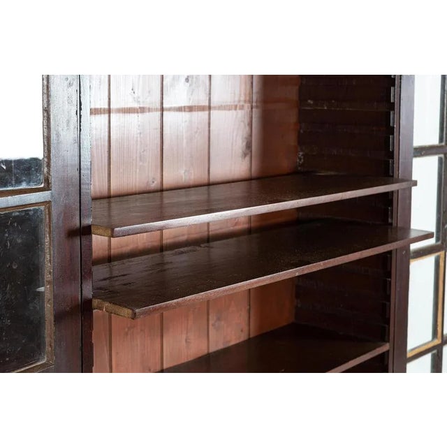 English Glazed Mahogany Bookcase, Early 19th Century For Sale - Image 9 of 17