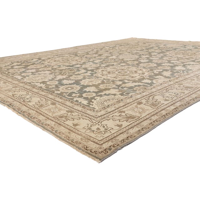 54111 Antique Persian Tabriz Rug, 09'04 x 12'09. The Garden of Renewal: An Early 20th Century Persian Tabriz Masterpiece...
