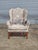 Hepplewhite Late 20th Century Tiger Maple Williamsburg Style Hepplewhite Wingback Chair For Sale - Image 3 of 10