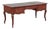 Baker 3 Drawer Chinoiserie Style Leather Top Desk Bureau Plat For Sale