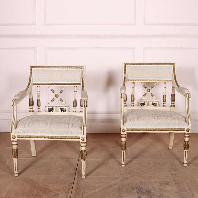 Swedish Empire Style Armchairs, 1920s, Set of 2 For Sale - Image 11 of 11