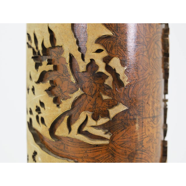 Brown Large Italian Art Deco Luminator Style Floor Lamp, 1940s For Sale - Image 8 of 11